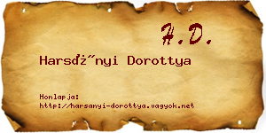 Harsányi Dorottya névjegykártya